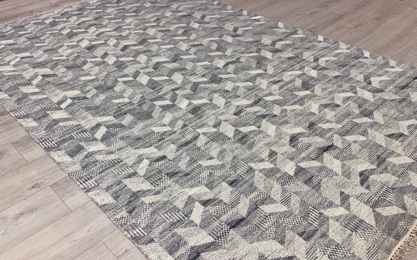 KEL-VENTO-103-Kelim-Grey-Silver-Wool