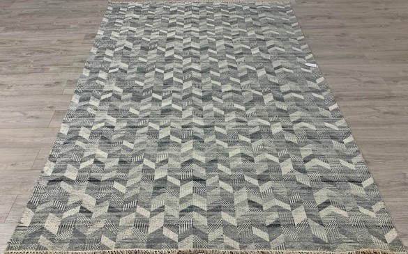 KEL-VENTO-103-Kelim-Grey-Silver-Wool