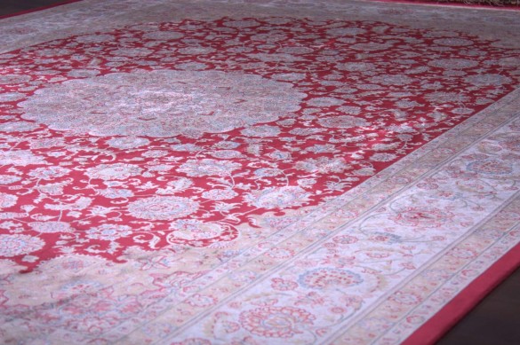 JIN-Beige/Red  Medalion